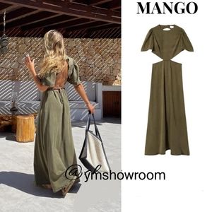MANGO Open back dress